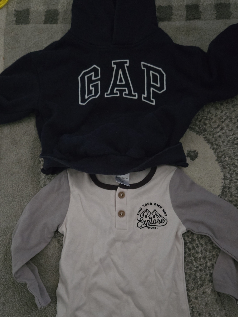 GAP Navy Kids Hoodie with White Logo